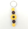 Llavero floral de silicona