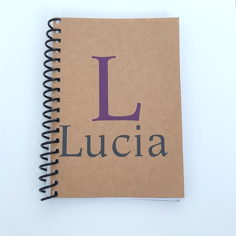 Libreta A6 Personalizada Inicial y Nombre