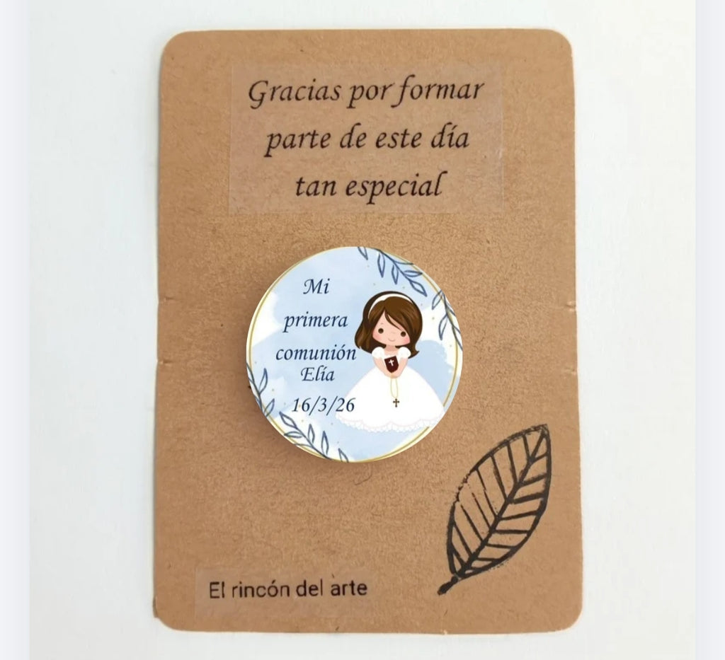 Chapa personalizada Comunión Niña/Niño