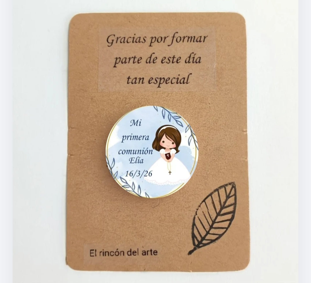 Chapa personalizada Comunión Niña/Niño