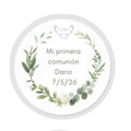 Chapa personalizada Comunión Paloma