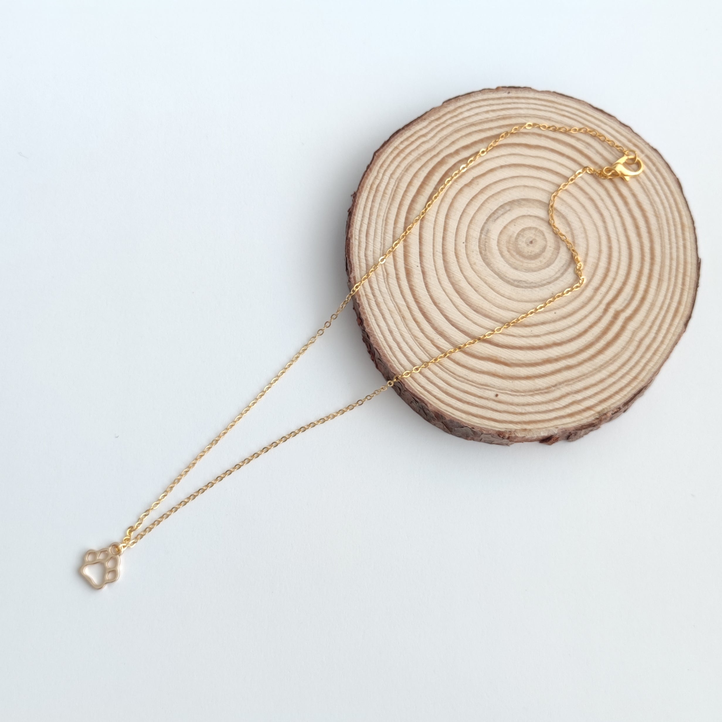 Collar Huella Dorada
