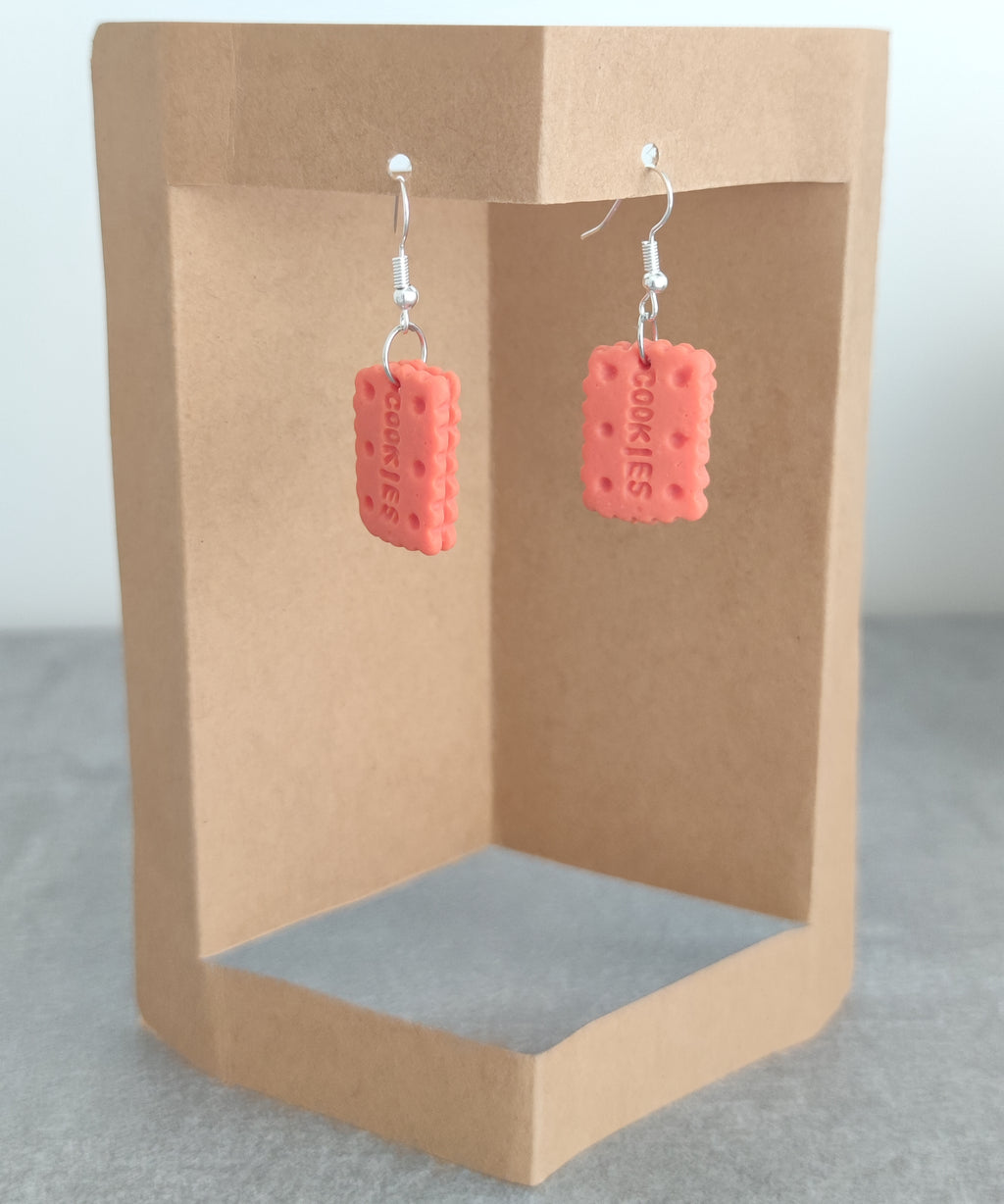 Pendientes Cookies Cuadradas