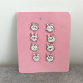 Pendientes conejos blancos
