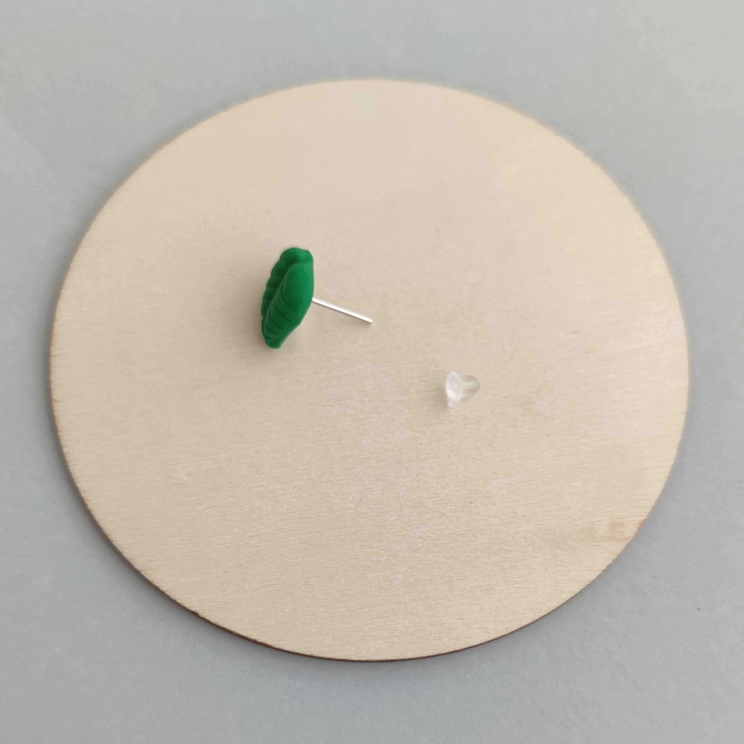 Pendientes Mini Hoja Verde