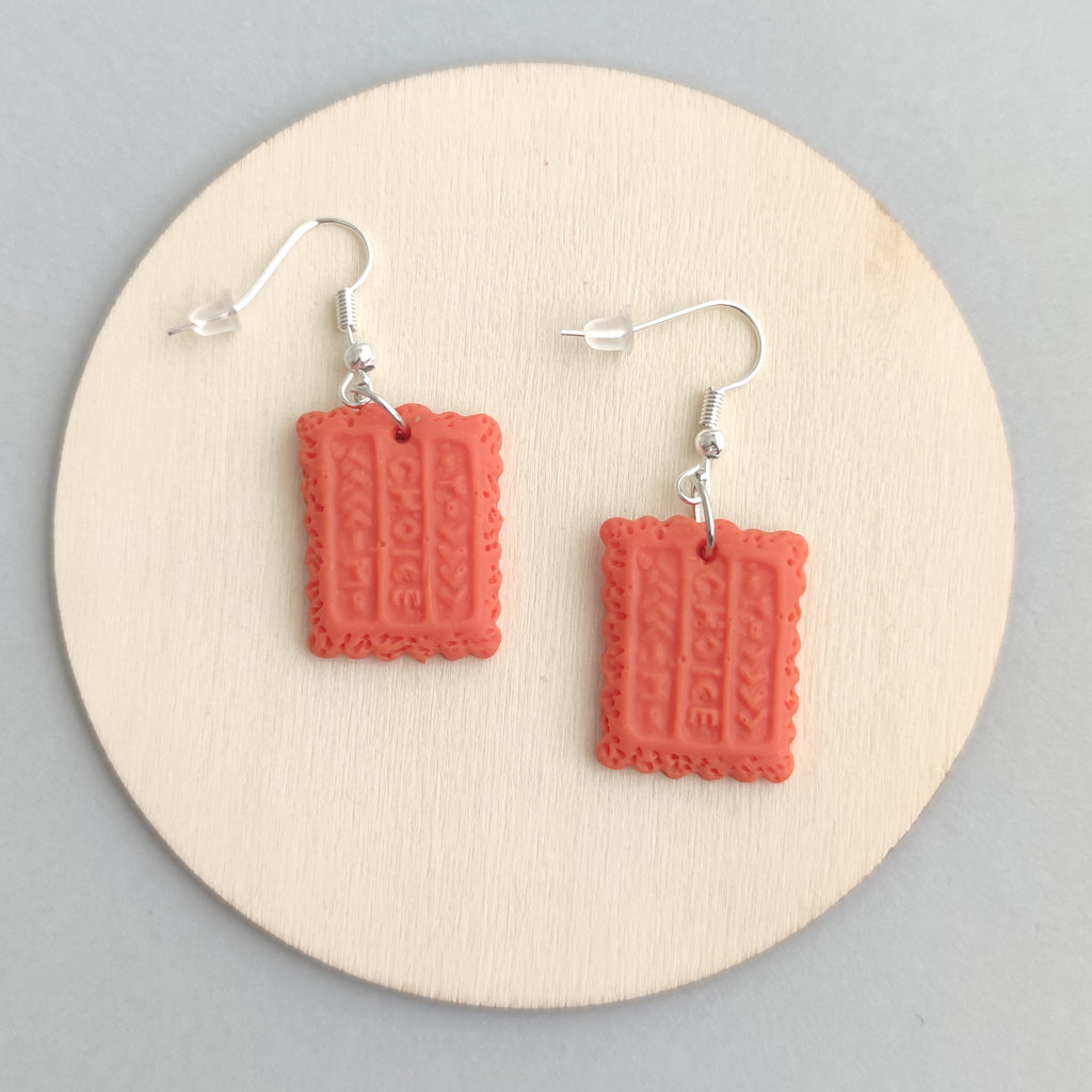 Pendientes Cookies Cuadradas