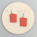 Pendientes Cookies Cuadradas