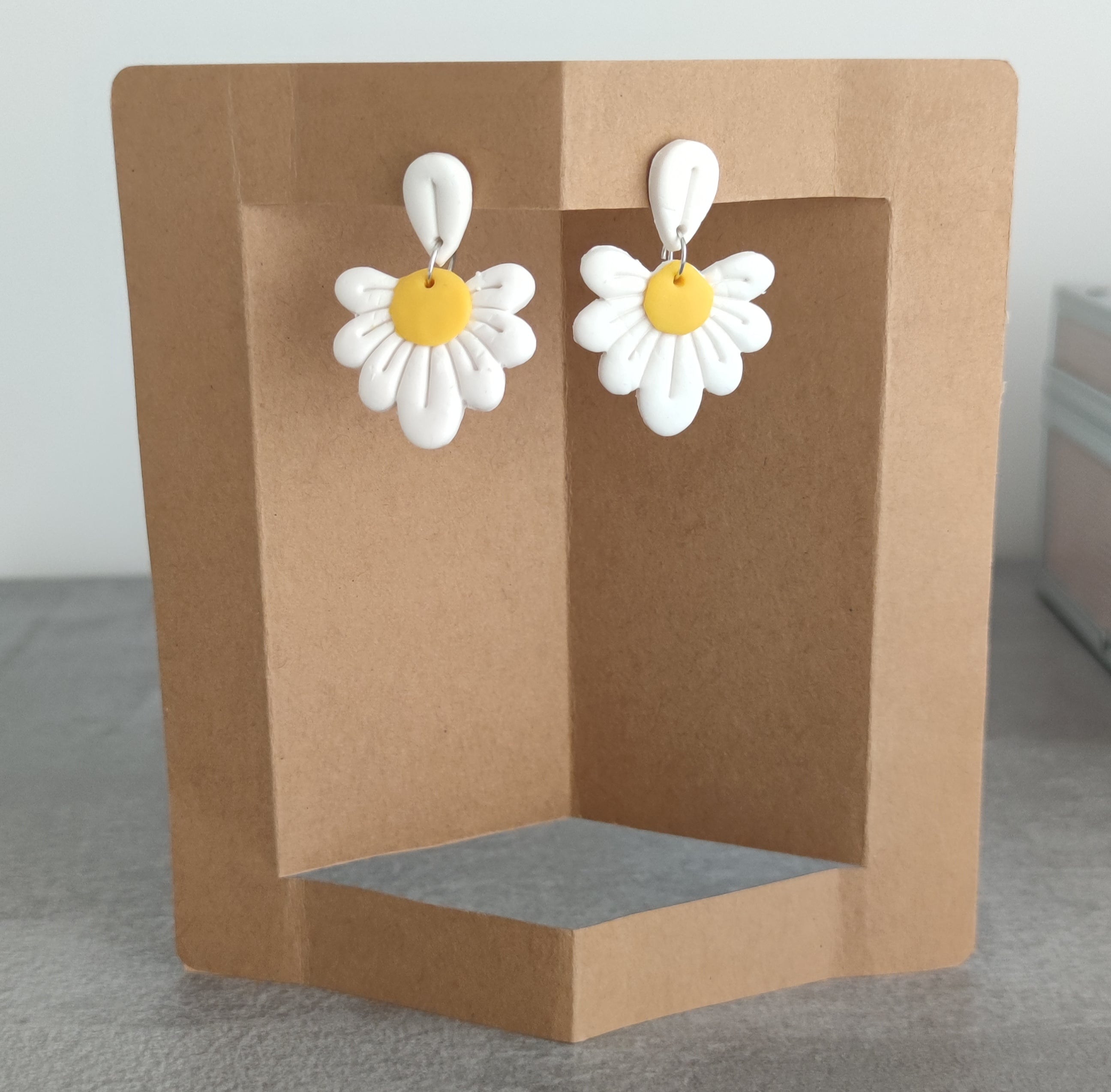 Pendientes Margarita Blanca