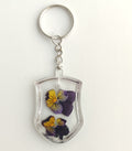 Llavero Resina Flor de Violetas