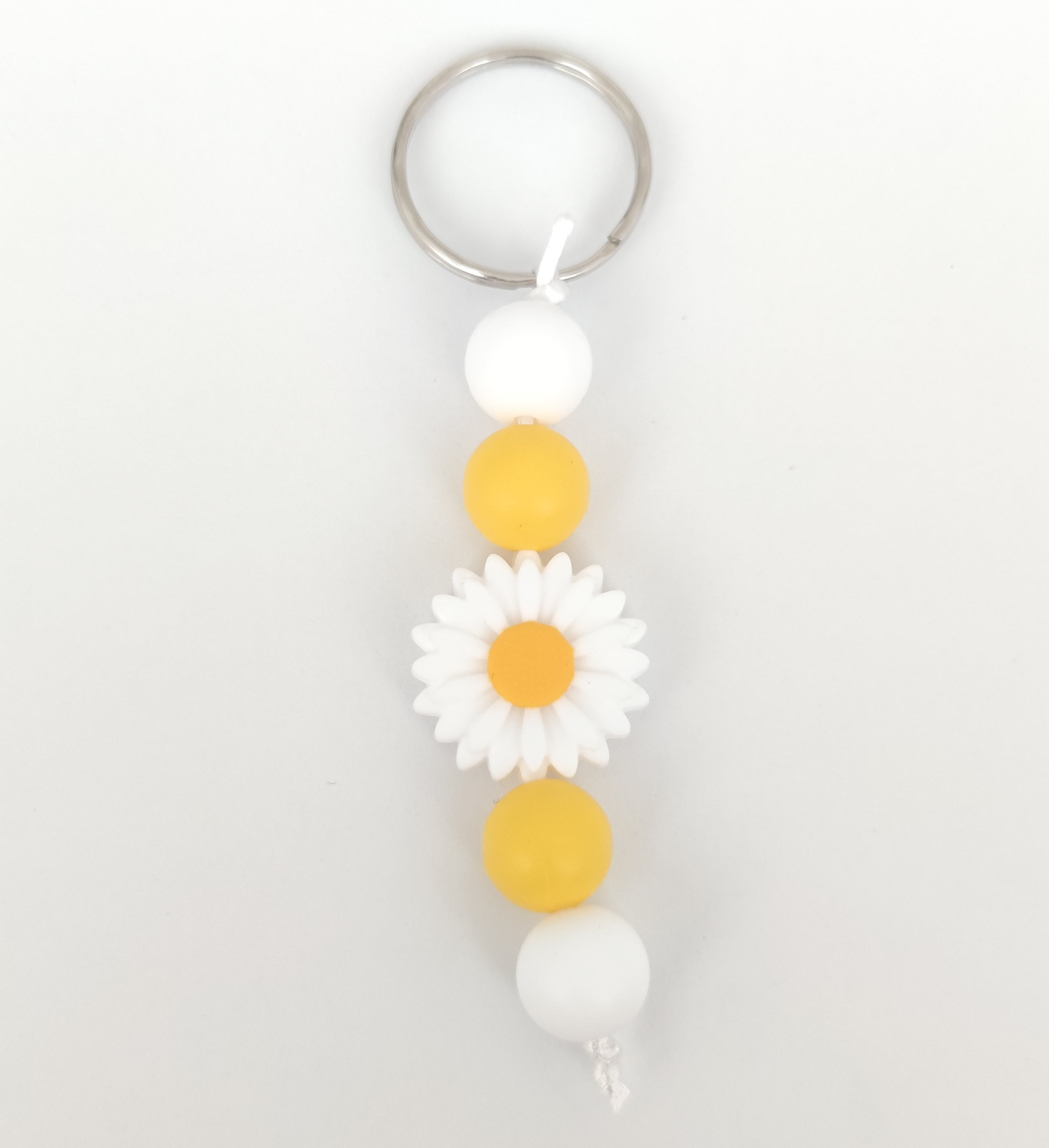 Llavero floral de silicona