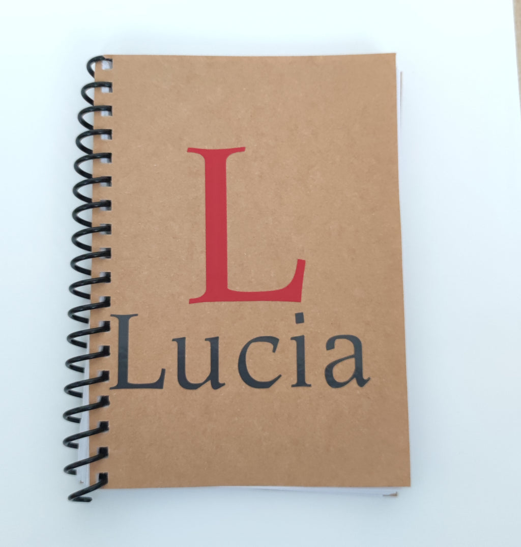 Libreta A6 Personalizada Inicial y Nombre