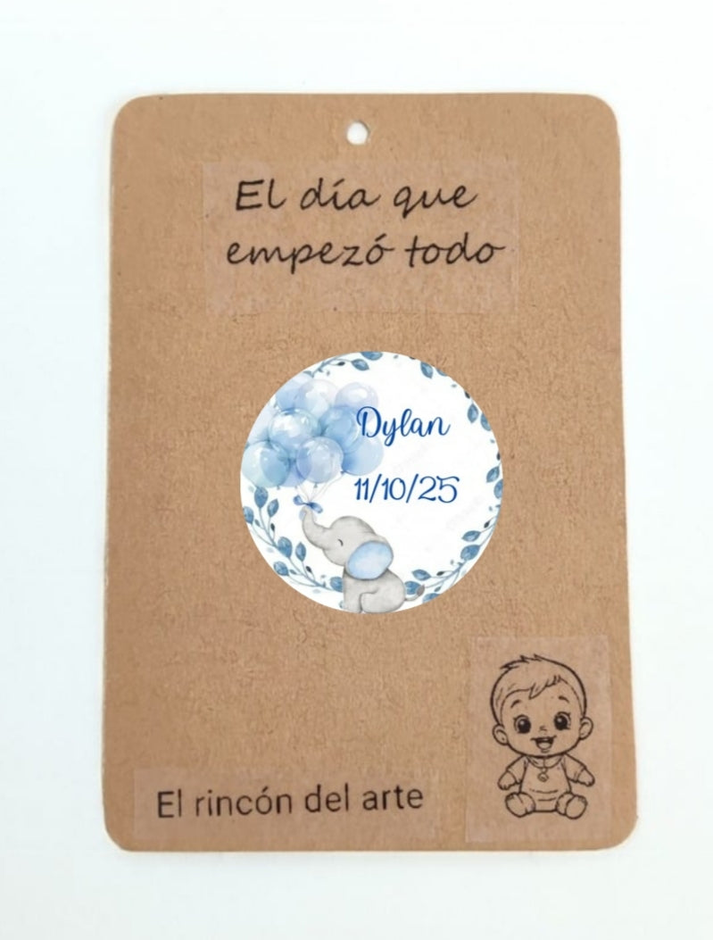 Chapa personalizada Elefante