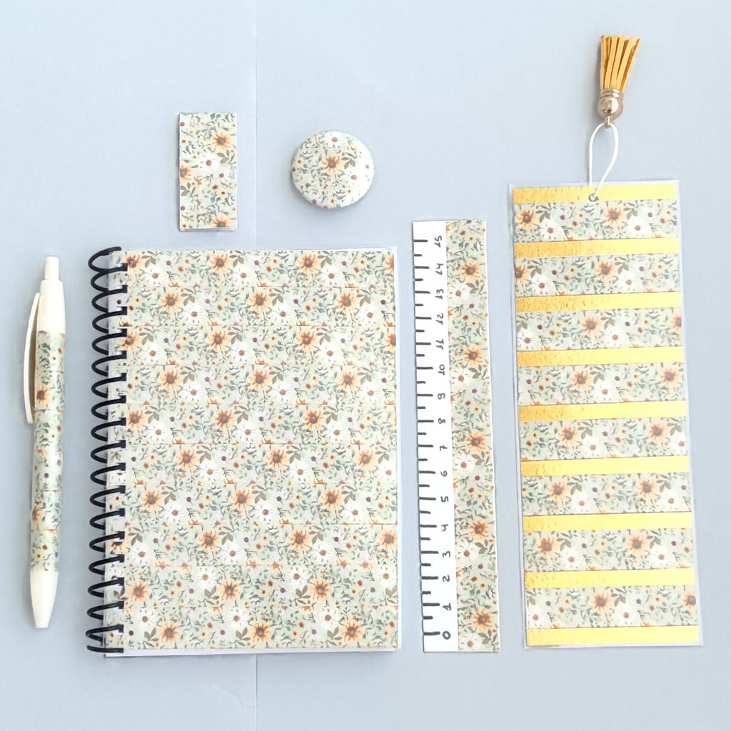Set de papelería Floral