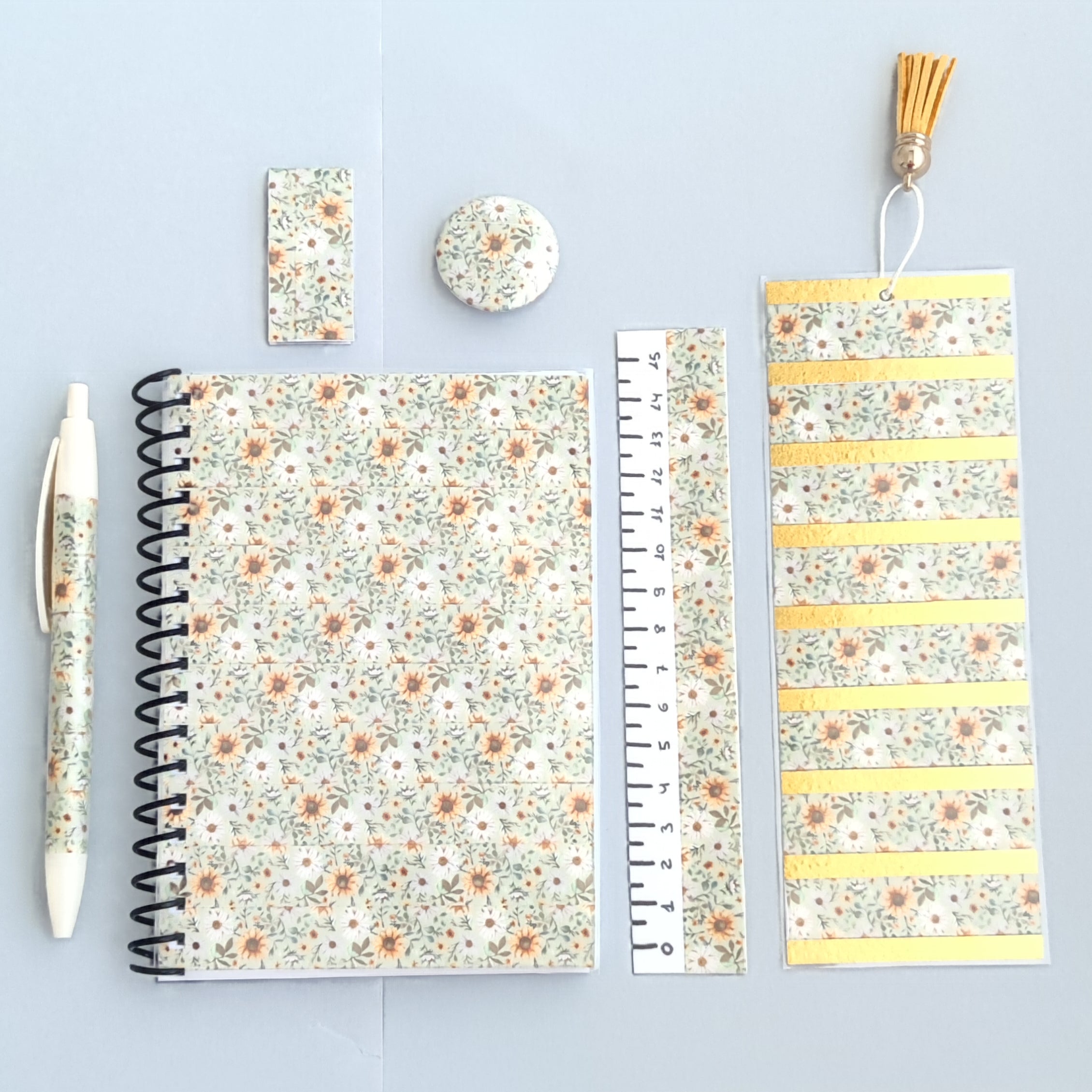 Set de papelería Floral