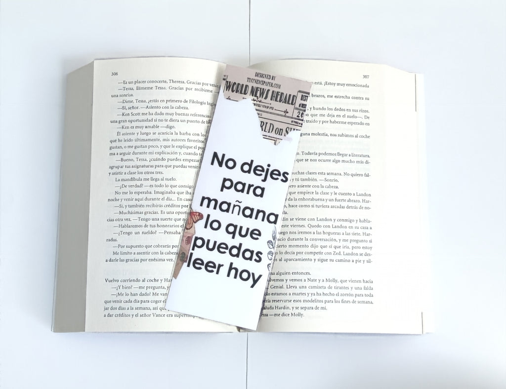 Marcapáginas con Frases