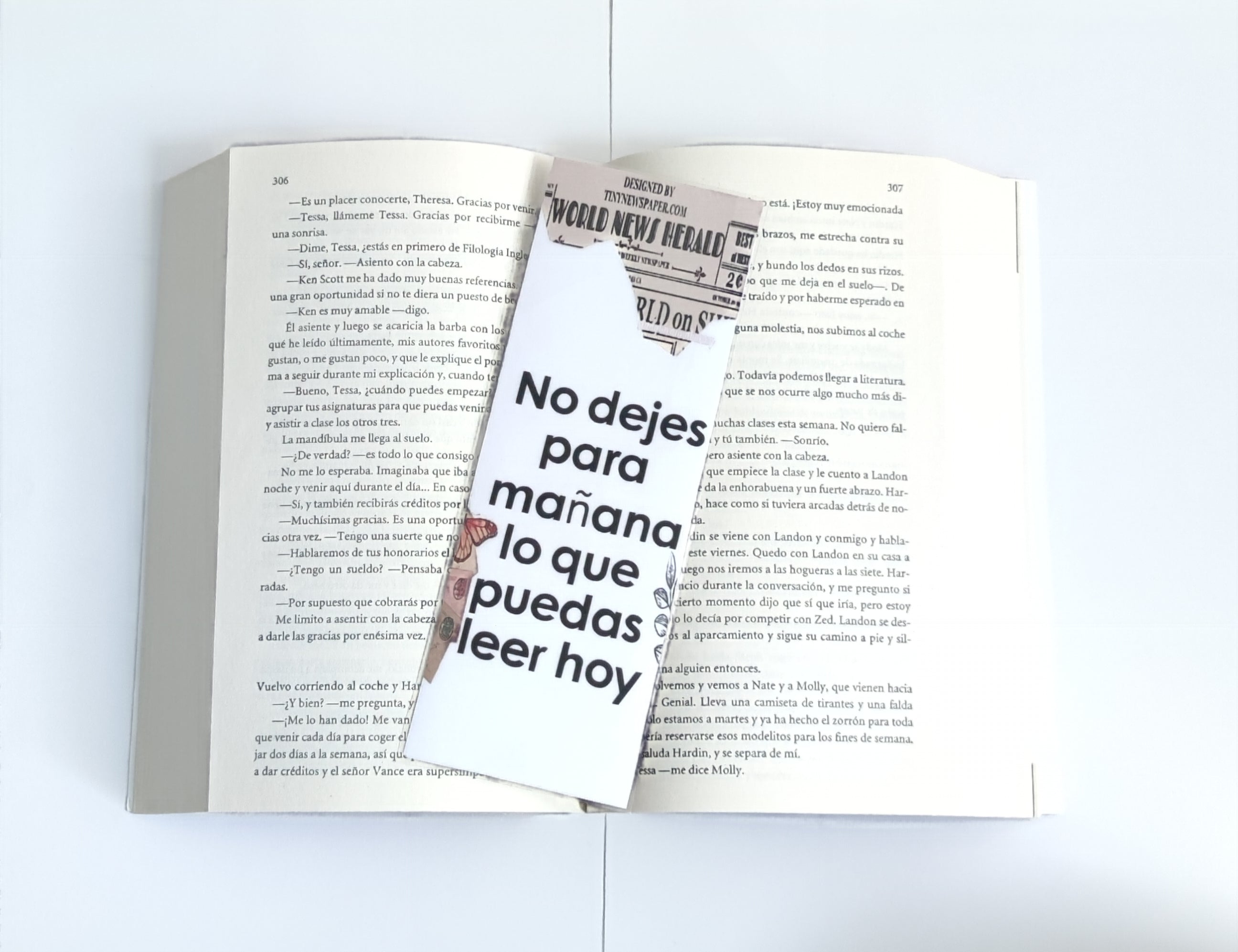 Marcapáginas con Frases