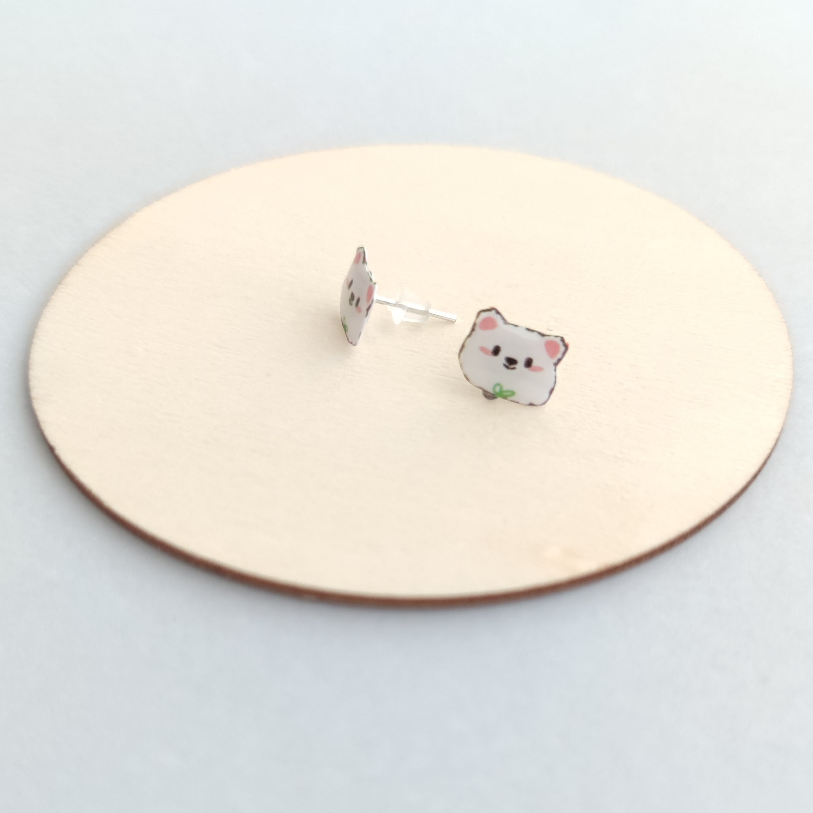 Pendientes Ositos Blancos