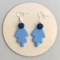 Pendientes Hoja Azul