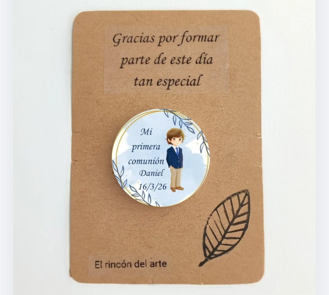 Chapa personalizada Comunión Niña/Niño